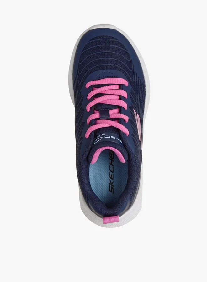 سكيتشرز Girls Microspec Max Velocity Lace-Up Sneakers