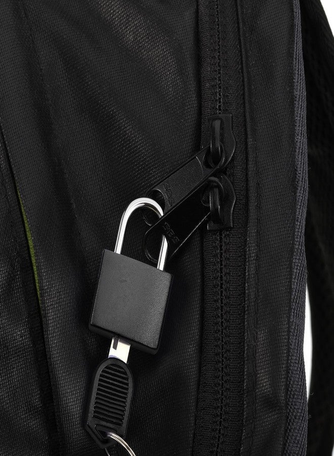 Ripeng 10 Pcs Luggage Locks with Keys Small Padlock Black Mini Locks Tiny Metal Padlocks for Travel Backpack School Gym Classroom Locker toolboxes Matching Game - Image 5