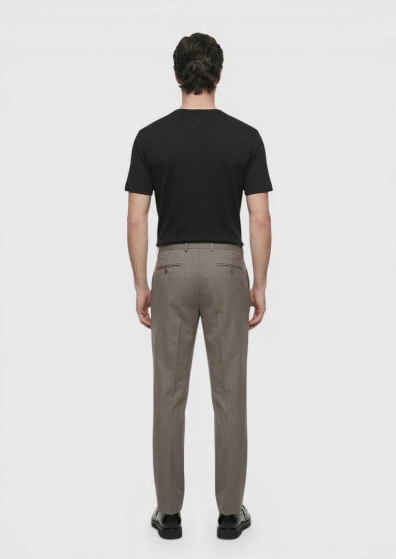 رامسي تيشيرت أسود سادة مصنوع من الكتان بنسبة 100% - Image 5