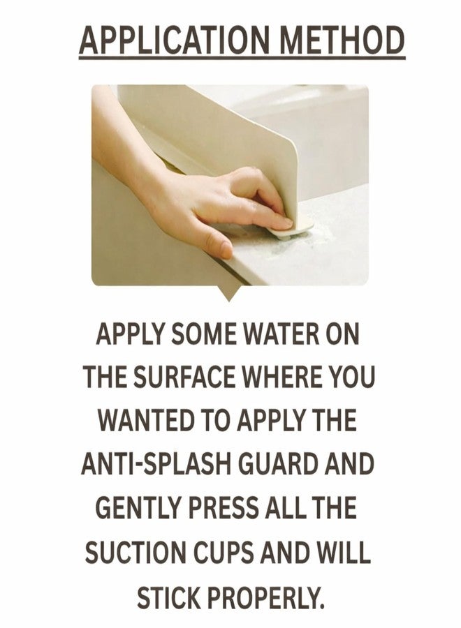 HOYEHOLA Extended Silicone Sink Splash Guard 48 CM | Premium Anti-Splash Water Shield with Secure Suction Base | Reusable Sink Edge Water Control for Large Kitchen & Bathroom Sinks - Image 5