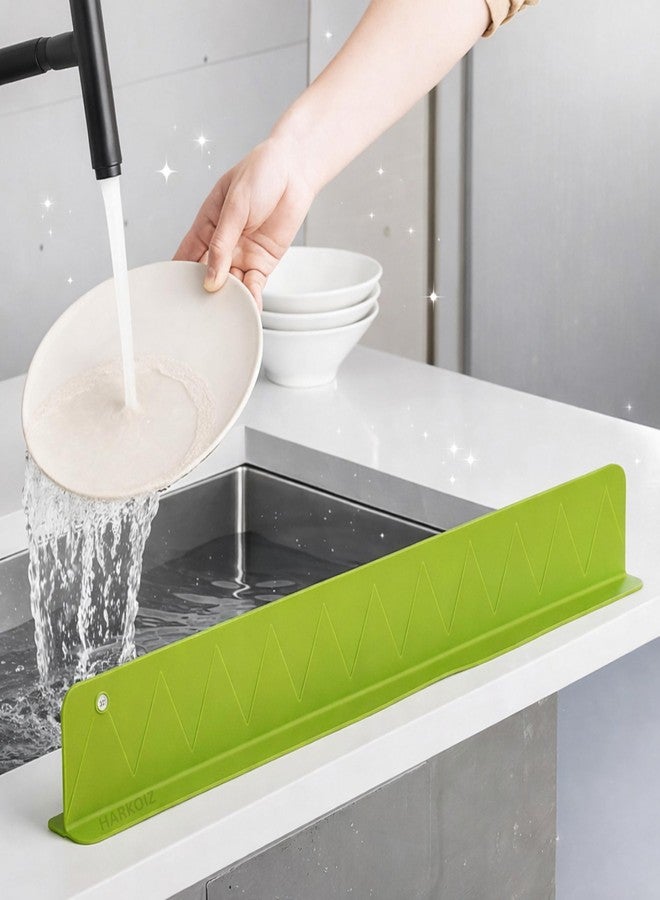 HOYEHOLA Extended Silicone Sink Splash Guard 48 CM | Premium Anti-Splash Water Shield with Secure Suction Base | Reusable Sink Edge Water Control for Large Kitchen & Bathroom Sinks - Image 3