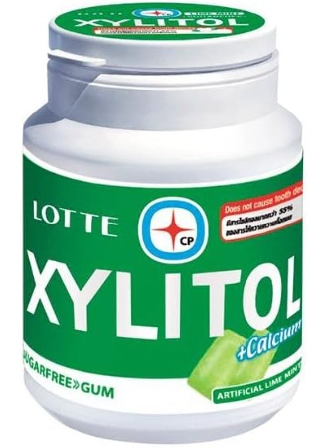 Lotte Xylitol + Calcium Sugarfree Gum - Artificial Lime Mint Flavor