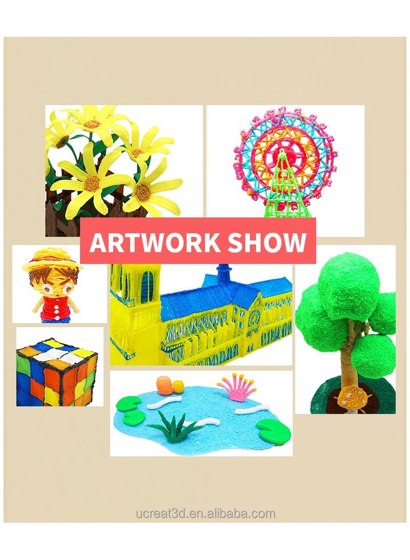 ZAMZIN 3D Printing Pen Kit for Kids & Adults - Among Us Stencils, 10m PLA/ABS Filament, LCD Display, Low Temp DIY Art Set, Educational Christmas Gift, Creative Toy for Drawing & Crafting - Image 5