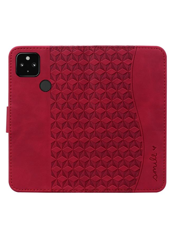 Zaboon Case For Google Pixel 4a 5G Business Diamond Buckle Leather Phone Case with Lanyard - Image 3