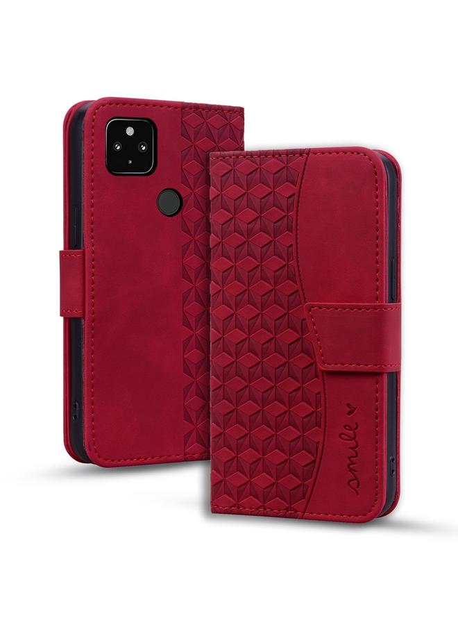 Zaboon Case For Google Pixel 4a 5G Business Diamond Buckle Leather Phone Case with Lanyard - Image 1