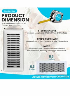 Y&D Baby Proofing Vent Cover for Home Floor Soft Silicone Child Proof Air Catches Small Items Prevents Creepy Crawlies, Safety Product Fits Registers  - Image 4