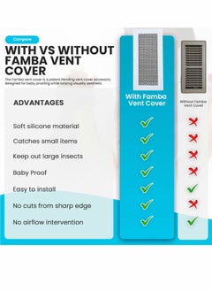 Y&D Baby Proofing Vent Cover for Home Floor Soft Silicone Child Proof Air Catches Small Items Prevents Creepy Crawlies, Safety Product Fits Registers  - Image 5