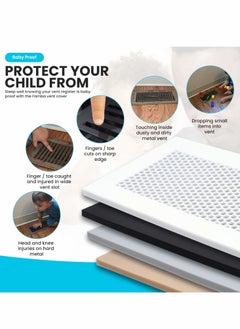 Y&D Baby Proofing Vent Cover for Home Floor Soft Silicone Child Proof Air Catches Small Items Prevents Creepy Crawlies, Safety Product Fits Registers  - Image 2