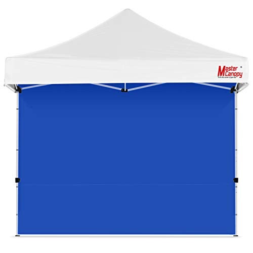 MASTERCANOPY 10x10ft Canopy SunWall Instant Canopy SideWall for Pop Up Canopy Tent Gazebos, UV Protection Sidewall Only, Spliceable (1 Pack, Blue) - Image 1