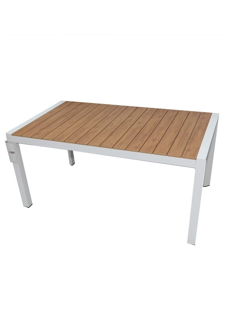 Swin Furniture Swin Aluminum Outdoor Dining Table for Family Gathering White  - Image 2