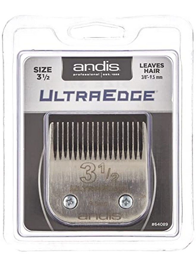Andis 64089 Heavyduty Detachable Clipper Blade Stainlesssteel With Carboninfused Close Cutting & Longlife Blade Compatible With Most Andis Series Size 312 38Inch Cut Length Chrome - Image 1