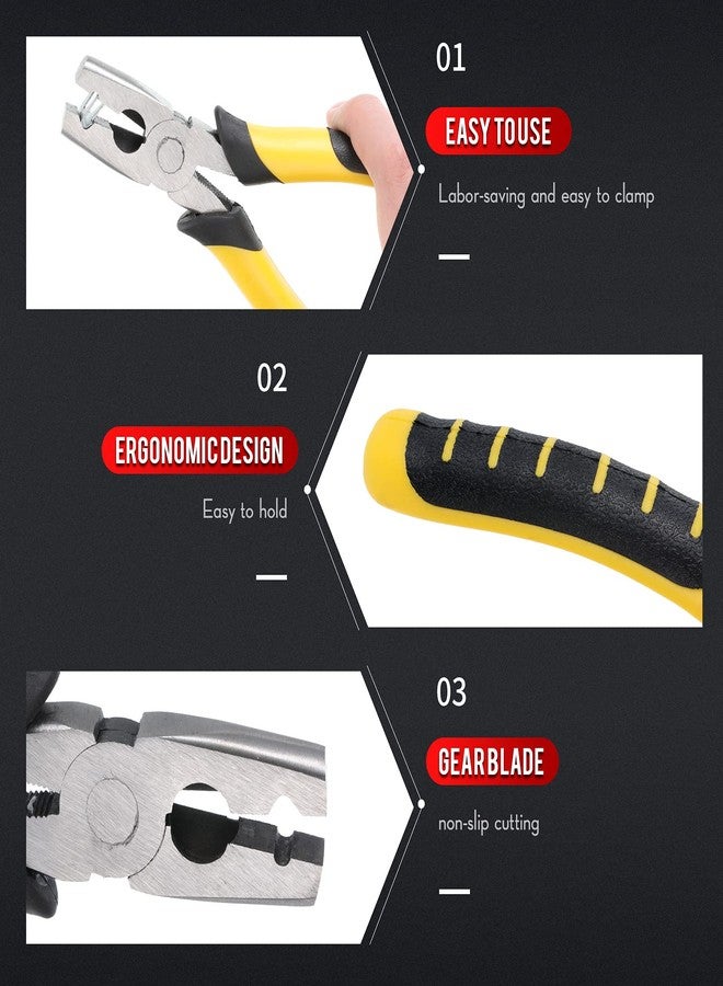 Honoson 300 Pieces Wire Cage Clips with 1 Piece Wire Cage Buckle Snap Plier for Rabbit Chicken Pet Dog Cat Coop(Silver, Black Yellow) - Image 3