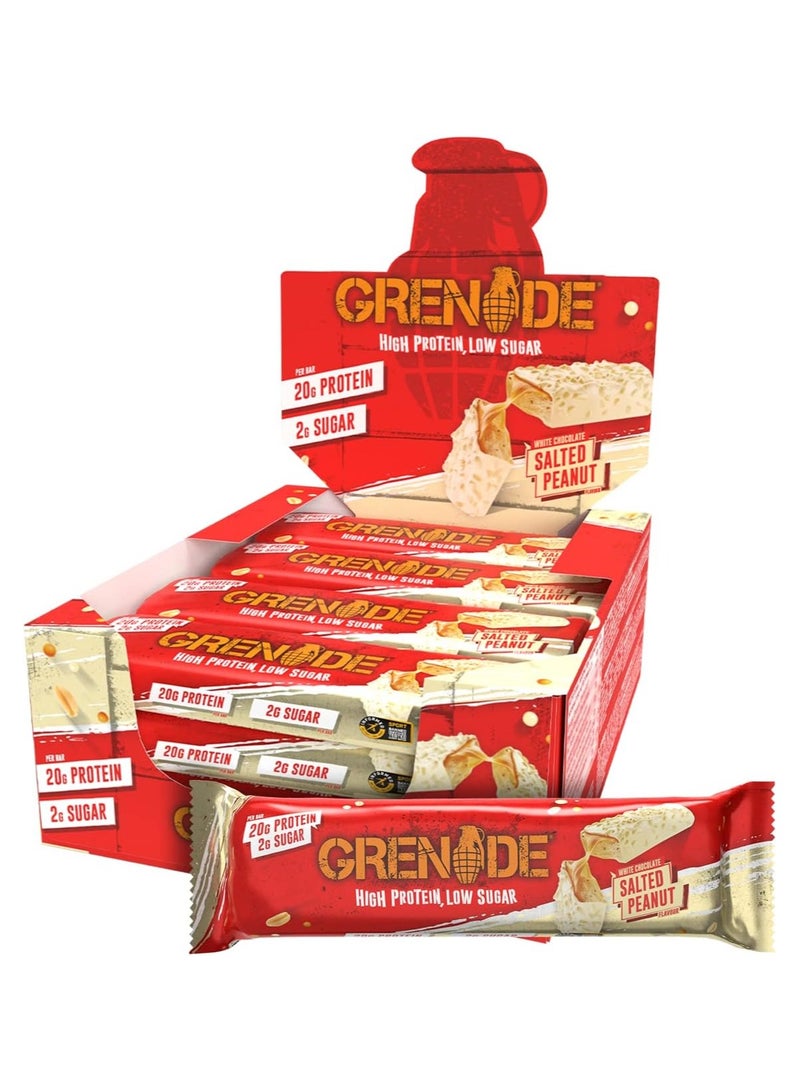 Grenade High Protein Bar Salted Peanut Flavor Pack of 12 - Image 1