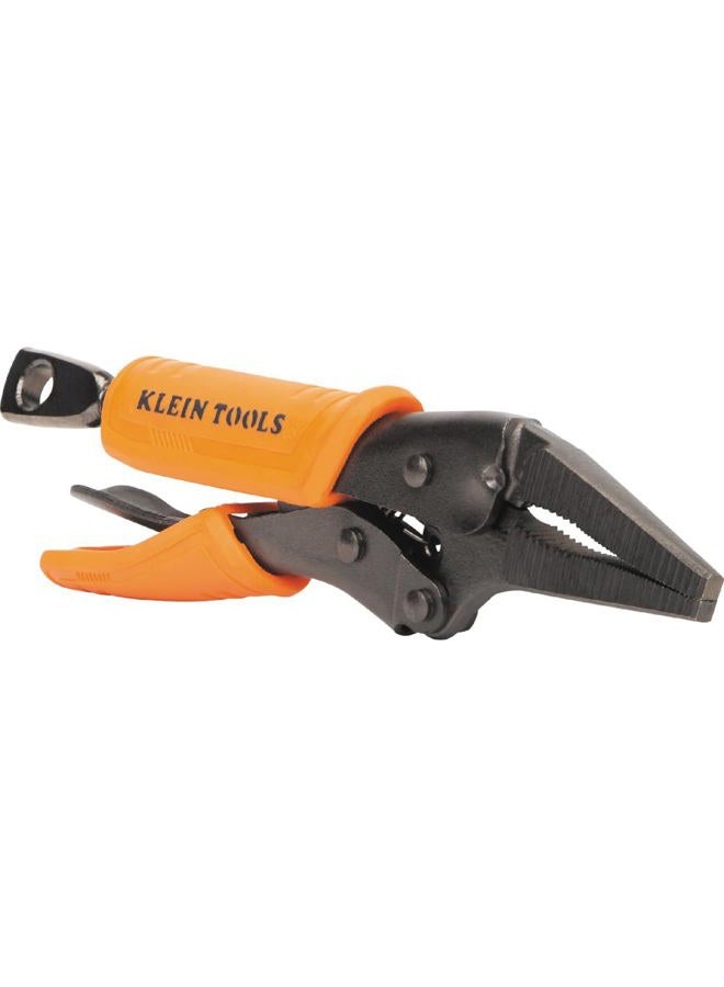 Klein Tools 38610 Locking Plier, Long Nose with Lever Release Handles, High Torque, Ideal for Tight Spaces, 4-Inch - Image 3