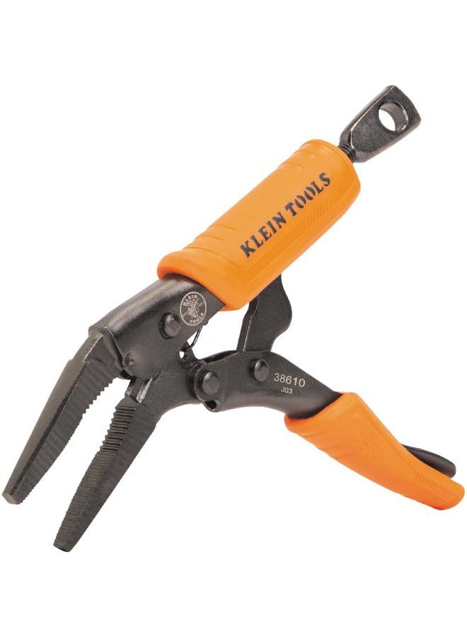 Klein Tools 38610 Locking Plier, Long Nose with Lever Release Handles, High Torque, Ideal for Tight Spaces, 4-Inch - Image 2