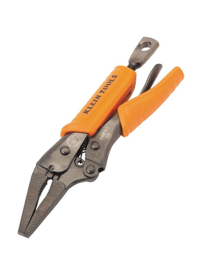 Klein Tools 38610 Locking Plier, Long Nose with Lever Release Handles, High Torque, Ideal for Tight Spaces, 4-Inch - Image 4