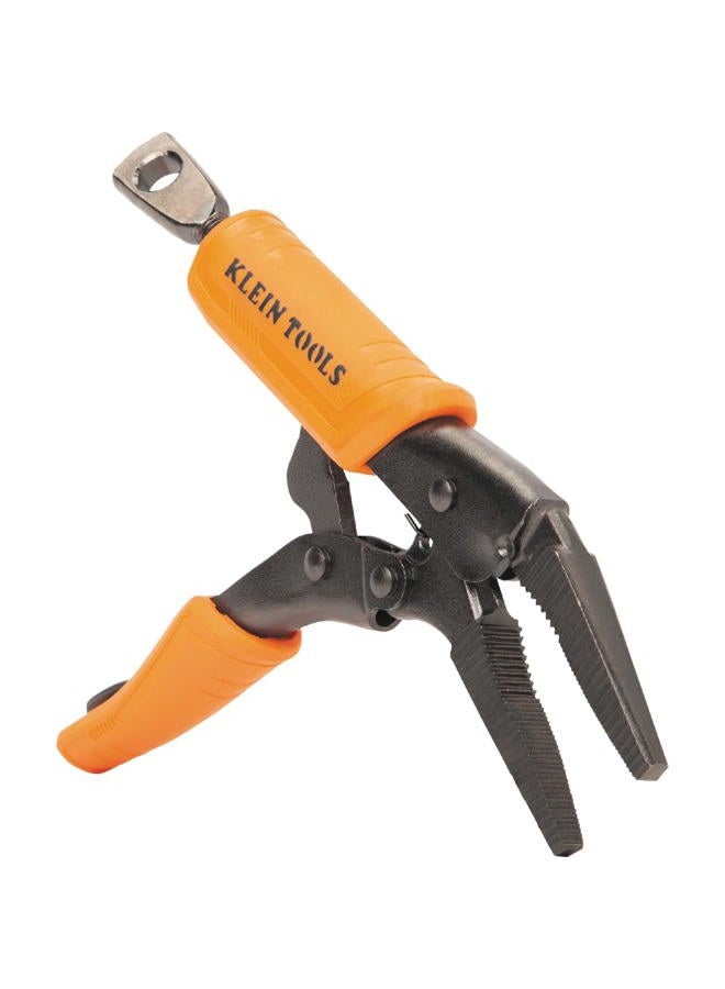 Klein Tools 38610 Locking Plier, Long Nose with Lever Release Handles, High Torque, Ideal for Tight Spaces, 4-Inch - Image 1