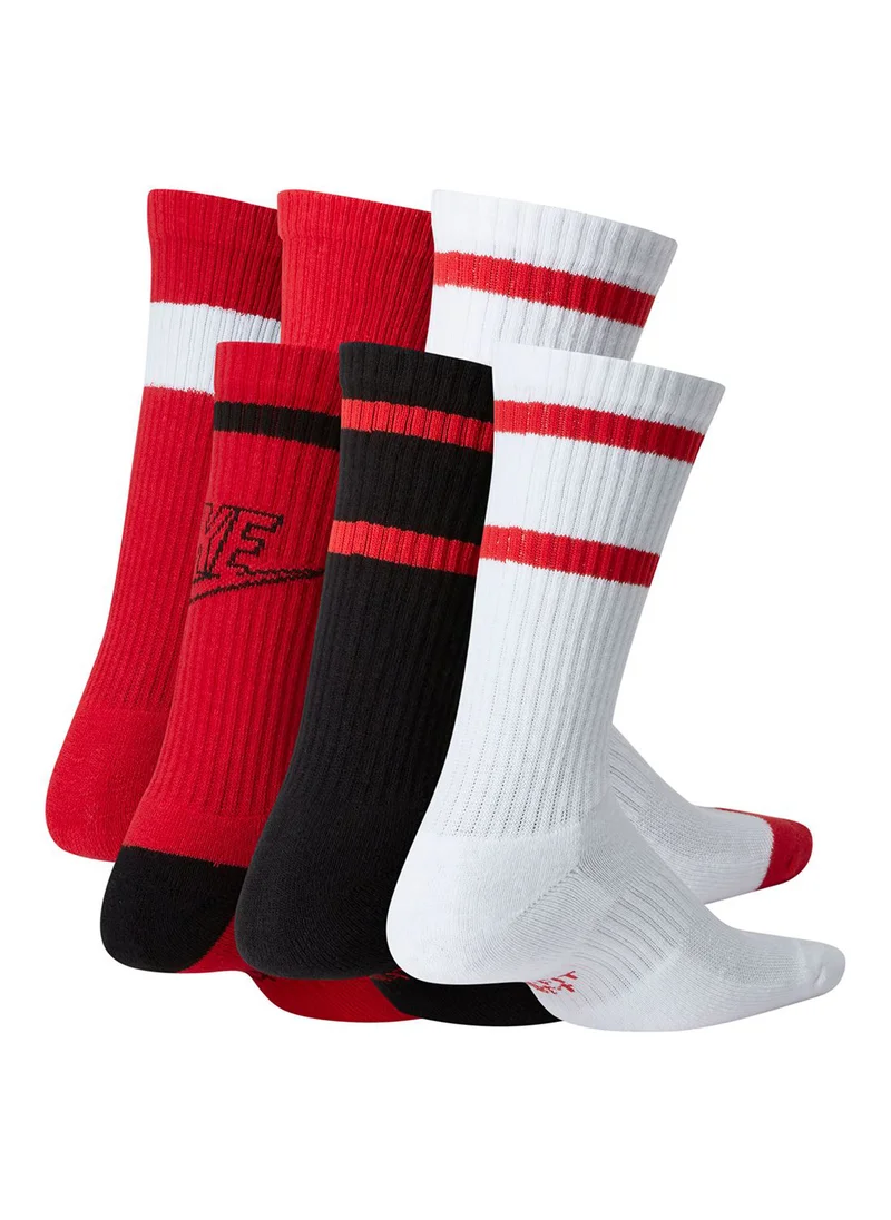 نايكي Youth 6 Pack Everyday Cushion Crew Socks