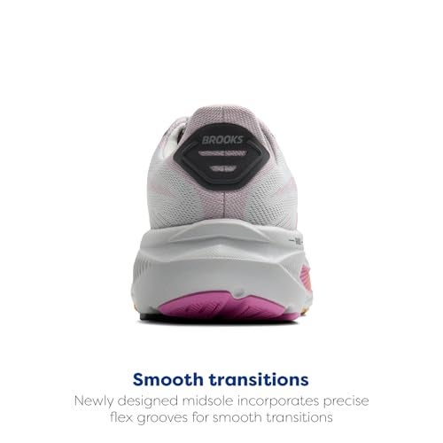 Brooks Women’s Ghost 17 Neutral Running Shoe - Oyster/Apricot/Pink - 6.5 Narrow - Image 3