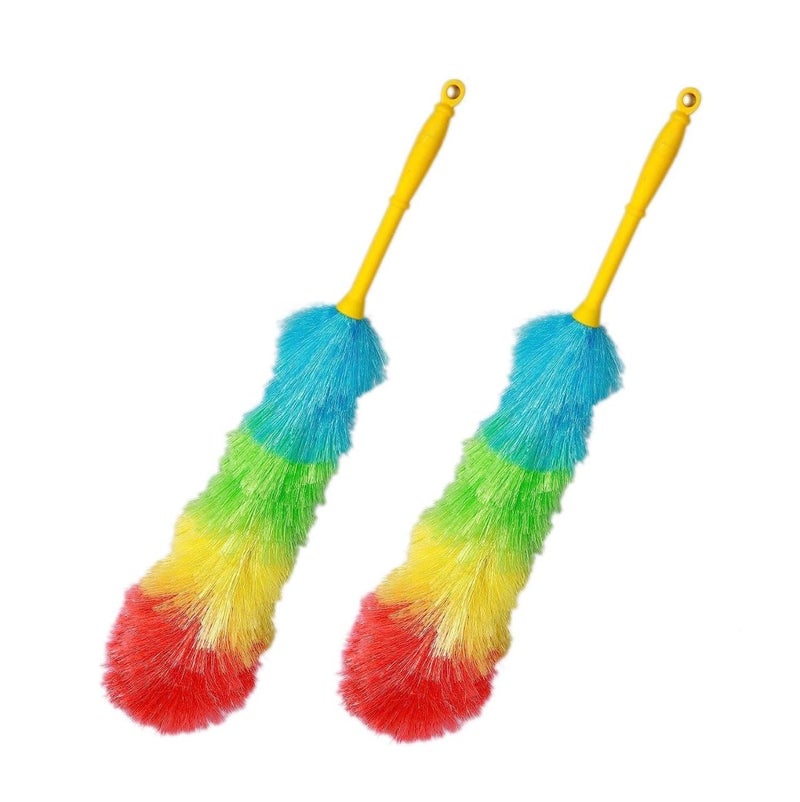 Nextpro Colorful Microfiber Static Duster for Dust Cleaning | Static Cleaning Duster | Dry Dust | Easy to Cleaning Home, Office, Shop, Car, Ceiling Fan - Pack of 2 - Image 1
