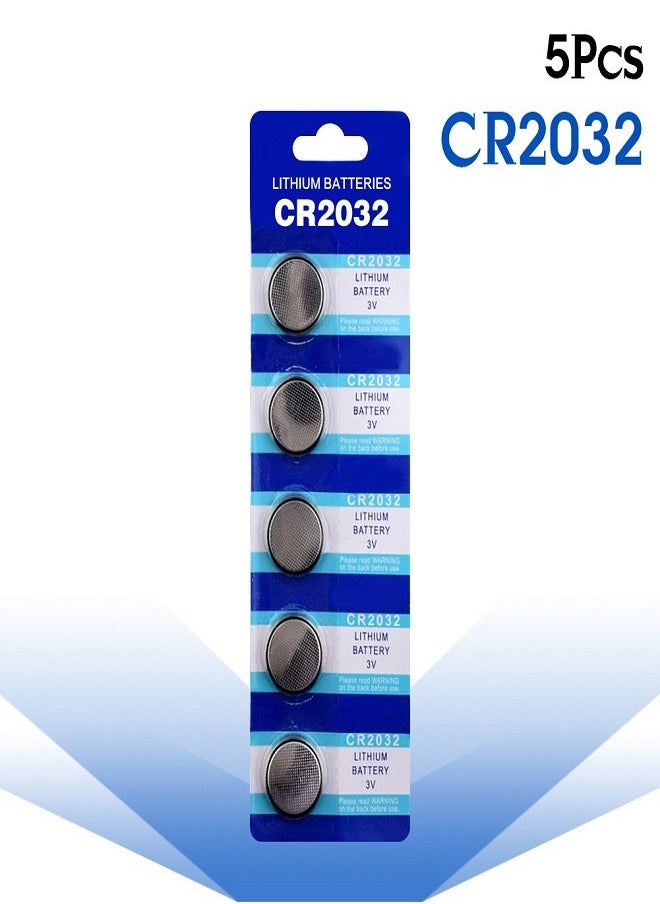 CR2032 Lithium Coin Cell Button Batteries  - 5Pcs
