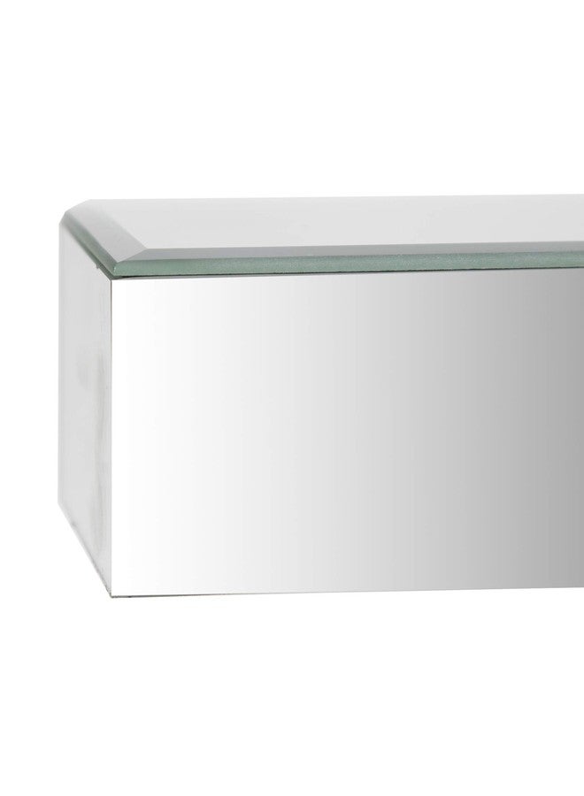 Gallery Solutions 22" Mirrored Floating Wall Shelf Ledge Silver - Image 3