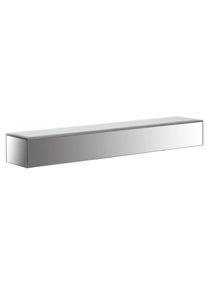 Gallery Solutions 22" Mirrored Floating Wall Shelf Ledge Silver - Image 5
