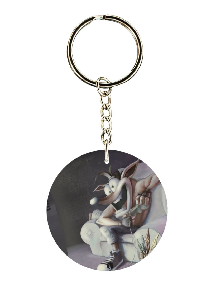 RKN Double Sided Crash Printed Keychain