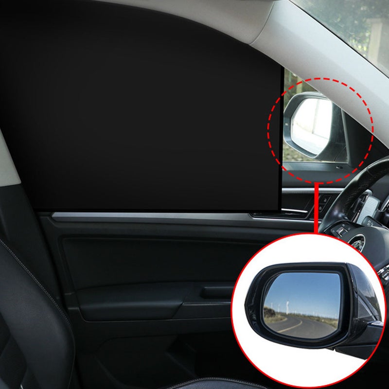 Car Window Sun Shade Magnetic Black Curtin Automobile Sunshades UV Sun Protection Easy Installation for Summer - Image 4