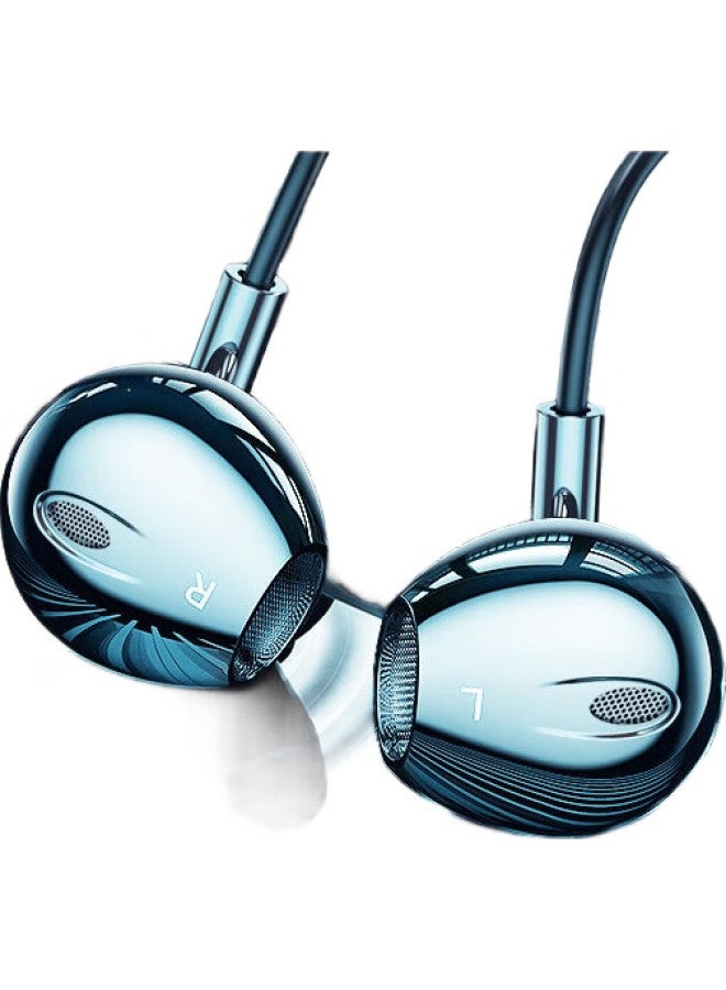 Orange Changao Wired Earphones, Semi-In Design, High-Definition Sound Quality, Comfortable For Long Wear, Compatible With Phones And Computers, Suitable For Huawei, Honor, Oppo, Xiaomi, Vivo, Black, 3.5Mm Round Plug - Image 3