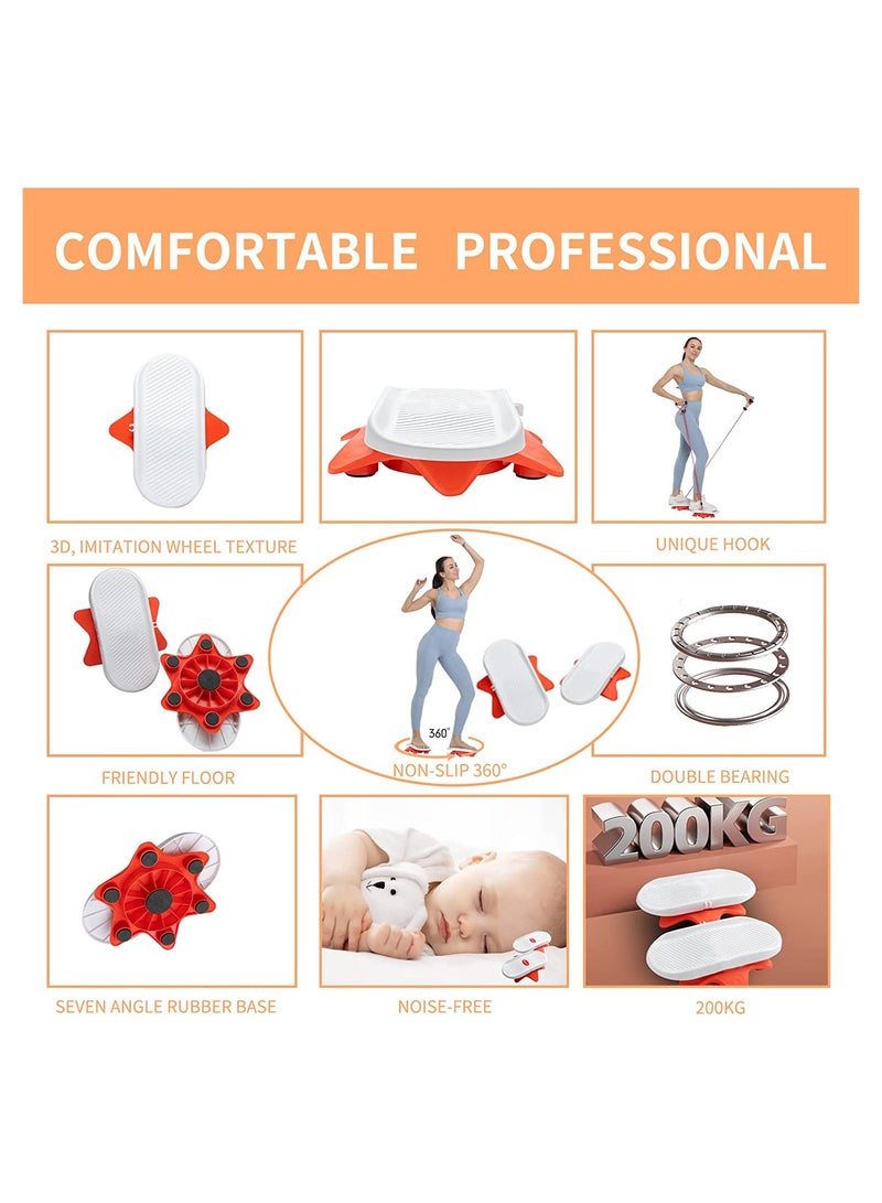 KASTWAVE SYOSI Waist Twisting Exercise Board, Ab Board Exercise -Waist Trainer Trimmer, for Aerobic Exercise, Weight Loss, Fat Burning (Home Gym Upgrade) - Image 3