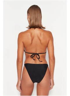 trendyol Black Cut Out/Window High Leg Bikini Bottom TBESS23BA00014  - Image 3