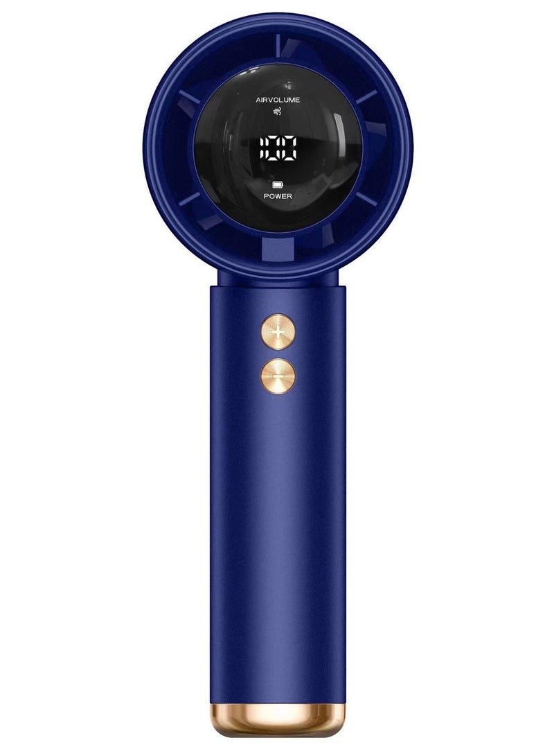 يونسي ترقية المروحة ذات اللون الأزرق المحمولة عالية السرعة ، مروحة شخصية محمولة مع مروحة USB مع 100 سرعة قابلة للتعديل ، معجبة صغيرة قابلة لإعادة الشحن للتخييم في الهواء الطلق ، والاستخدام المنزلي