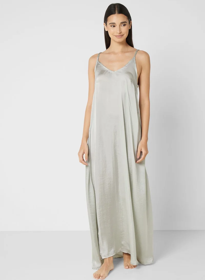 Khizana Night Slip Dress With Robe
