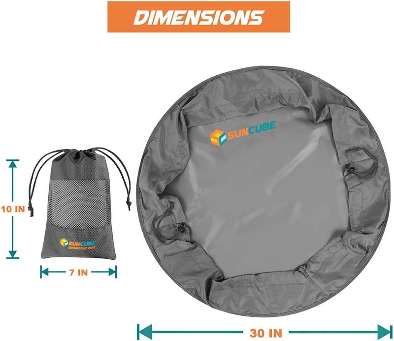 Suncube Wetsuit Changing Mat, Waterproof Surf Bag, Drawstring Wetsuit Bag, Surfing Accessories for Kayakers, Dry Bag for Beach, Durable Compact No Leak Mat for Scuba - Image 2