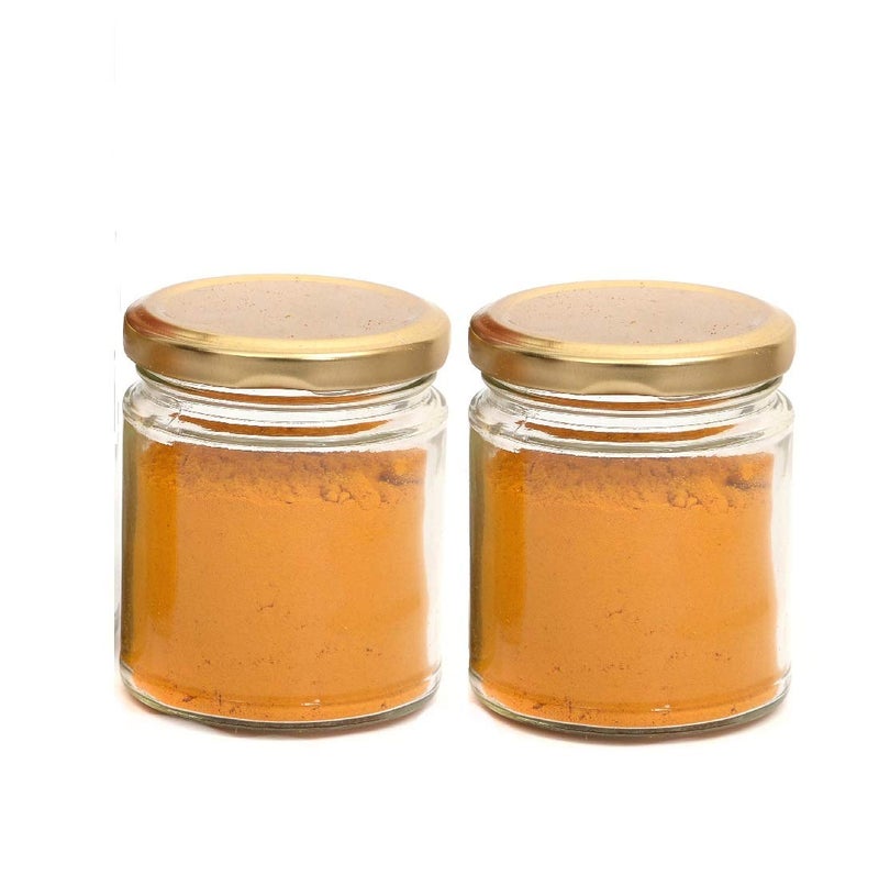 Machak Round Glass Jar Kitchen Storage Container With Rust Proof Metal Cap 350ml Clear 2 - Image 1