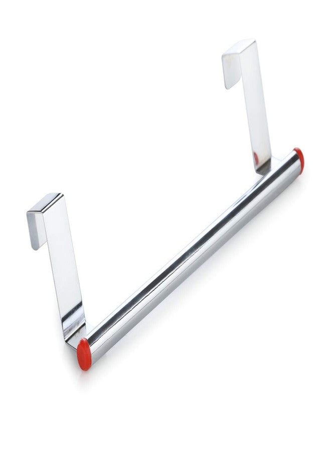 Leawall Stainless Steel Towel Holder Cabinet Hanger Over Door Kitchen Hook Drawer Storage/Towel Bar (2 Pcs Set, 28 CM-11 inch) - Image 1
