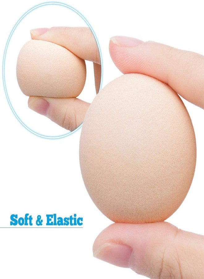 AVTY Mushroom Makeup Sponge Cosmetic Blender Puff Latex Free Face Sponge Beauty Puff Makeup Brush Sponge with Handle Case for Concealer BB Cream Foundation Makeup Tools (3 Pack, Skin Color) - Image 4