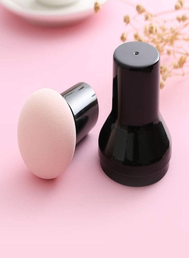 AVTY Mushroom Makeup Sponge Cosmetic Blender Puff Latex Free Face Sponge Beauty Puff Makeup Brush Sponge with Handle Case for Concealer BB Cream Foundation Makeup Tools (3 Pack, Skin Color) - Image 5