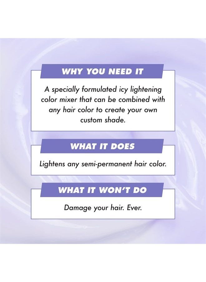 Lime Crime - Unicorn Hair Mixer, Dilute - Damage-Free Semi-Permanent Hair Color Conditions & Moisturizes - Temporary Hair Dye & Tint Kit Has A Sugary Citrus Vanilla Scent - Vegan - Image 1