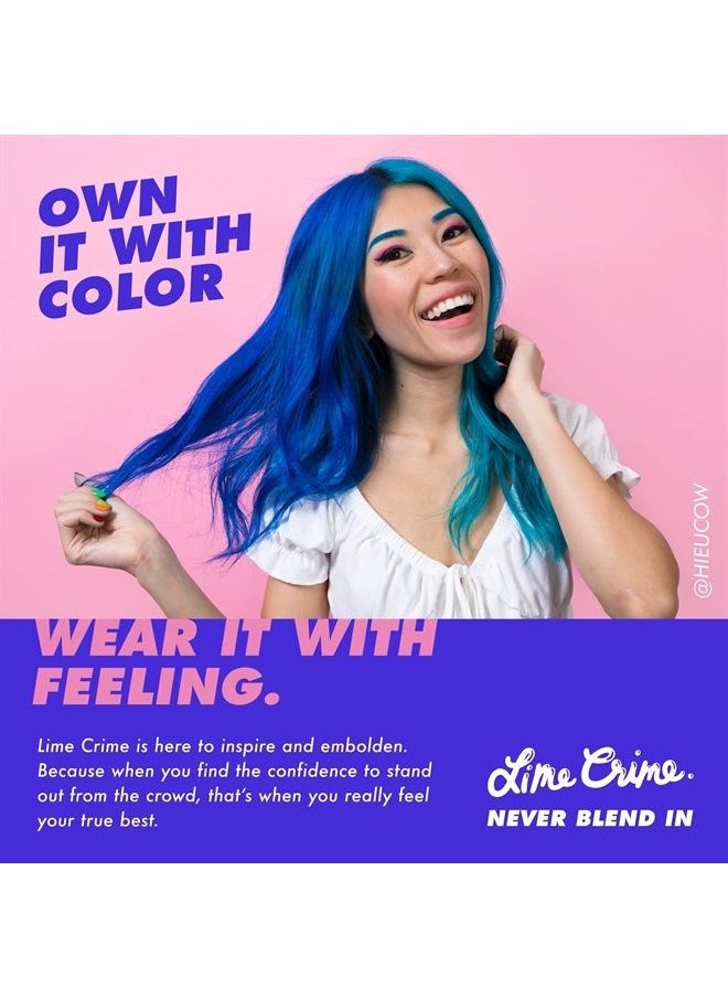 Lime Crime - Unicorn Hair Mixer, Dilute - Damage-Free Semi-Permanent Hair Color Conditions & Moisturizes - Temporary Hair Dye & Tint Kit Has A Sugary Citrus Vanilla Scent - Vegan - Image 1