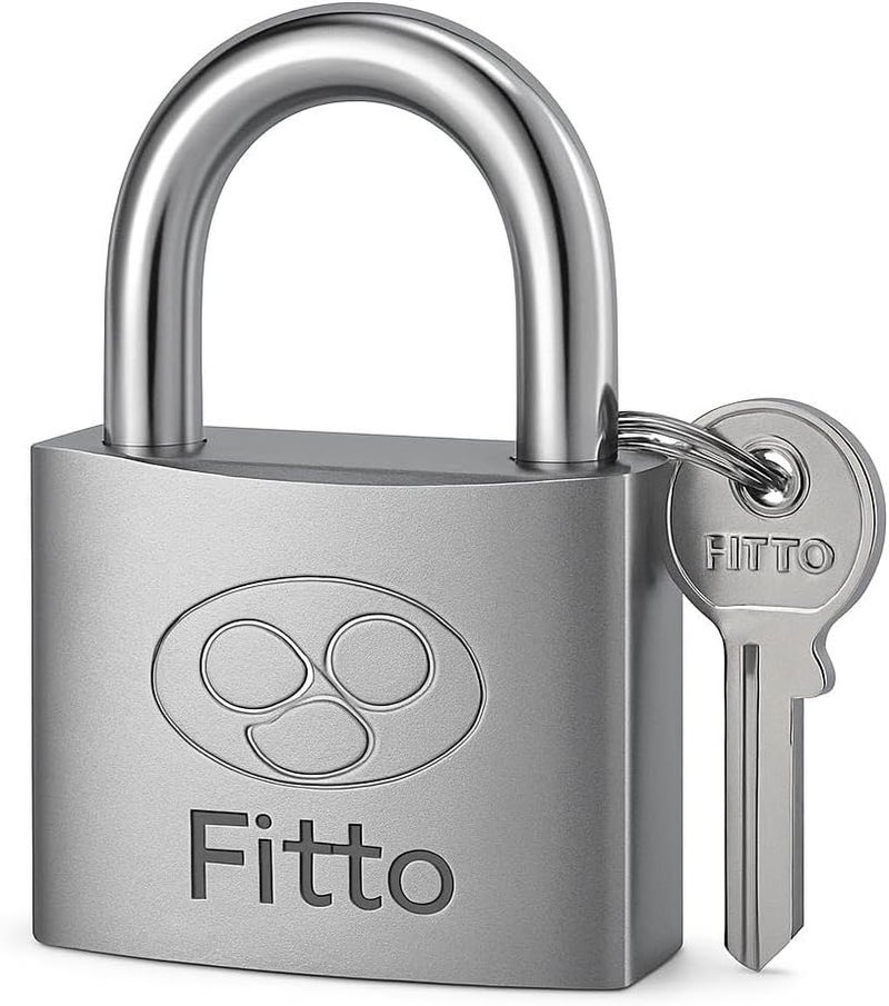 Fitto Eternal Circle Heavy-Duty Padlock with Key - Durable Metal Body - Image 1