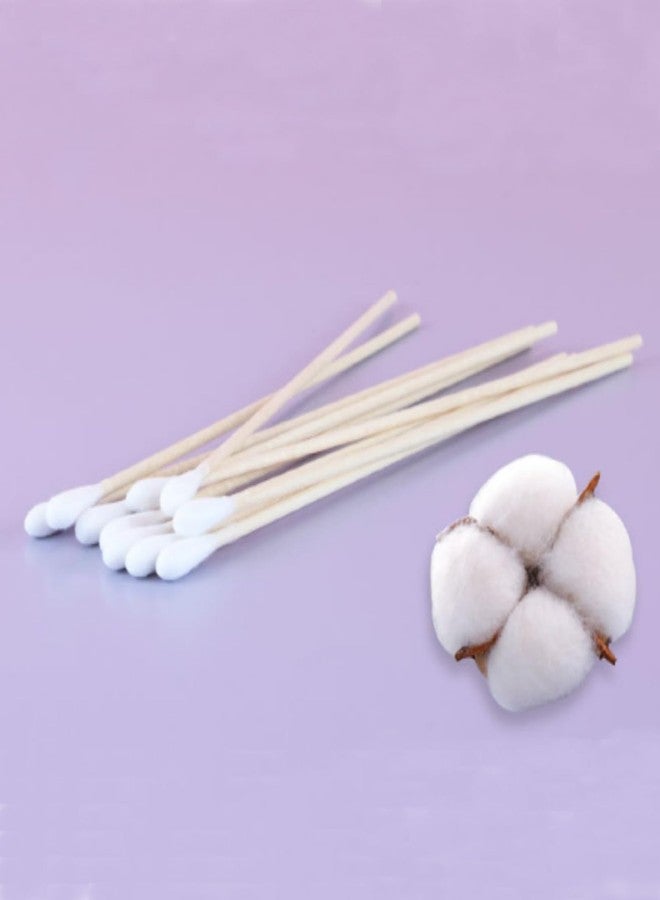 RIKWOG 200 Pcs Cotton Swabs, 6 Inch Long Ear Buds with Extra Long Wooden Handle Ear Picks for Cleaning, Jewelry, Polishing, Makeup, Dogs - Image 4
