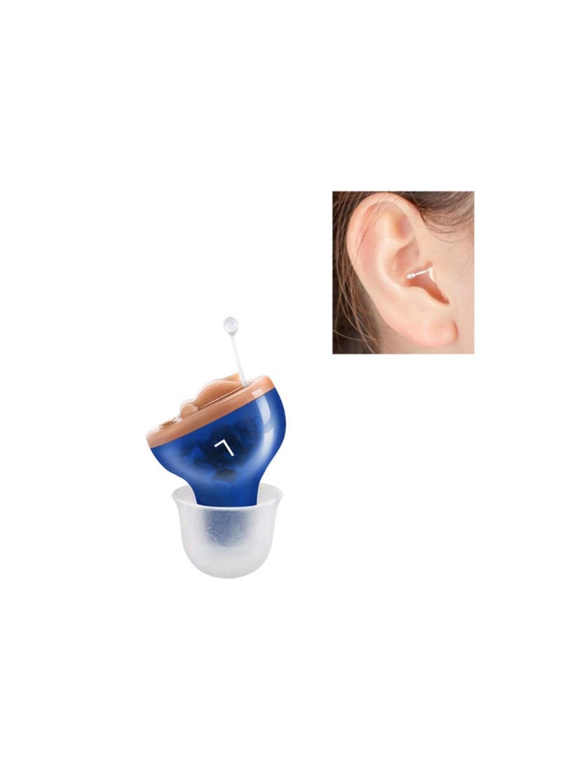 Mini Invisible Hearing-aid Sound Amplifier Volume Adjustable Ear Hearing Assistant Helper for Deaf Elderly Ear Care(For Left  Ear) - Image 1