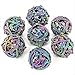 Soar Forge Metal DND Dice Set Unique Round Hollow Orb Design for Better Rolling Beautiful Dragon Set for Role Playing Games RPG Stunning DD Dungeons and Dragons Dice Rainbow - Image 3
