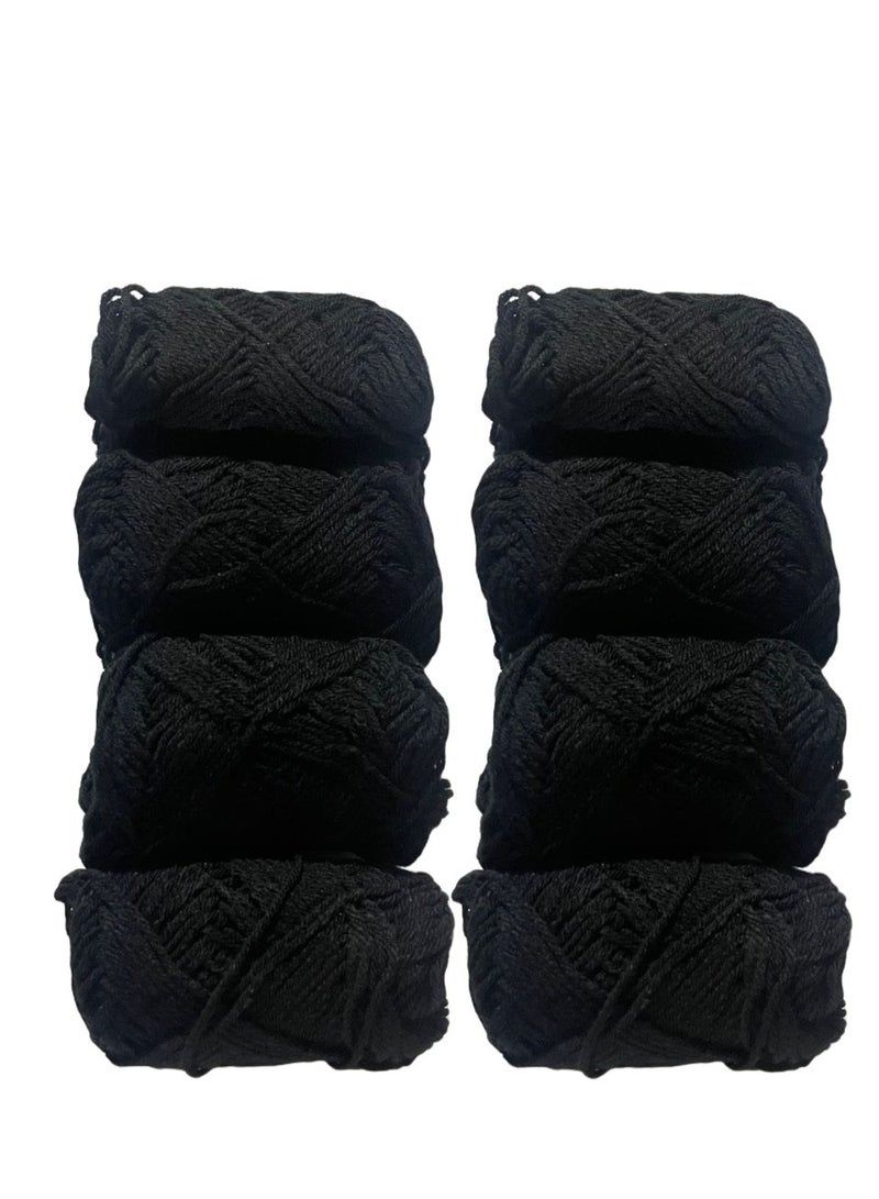 Kashmiri wool thread 8pcs black - Image 2