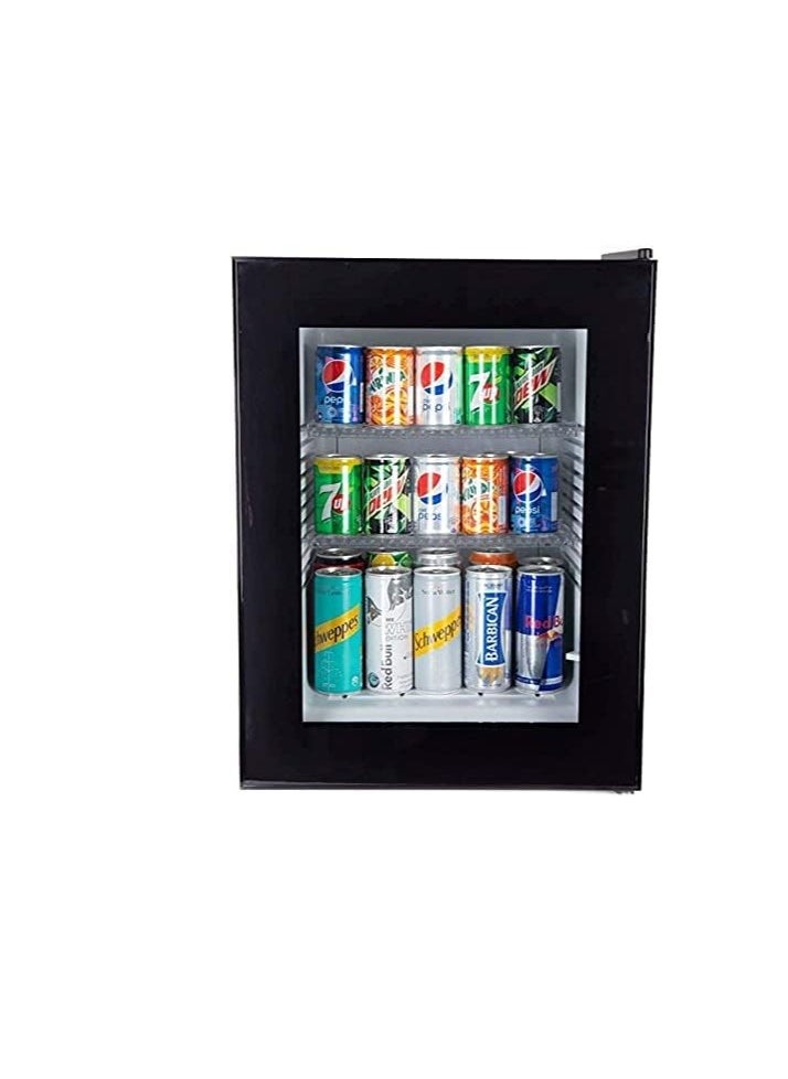 Cool Baby - Compact Minibar Electric Mini Fridge - Glass Door Fridge For Hotel/Home/Kitchen & Office - Compact Refrigerator - 100% Silent - 40 Lt - Black - Image 1
