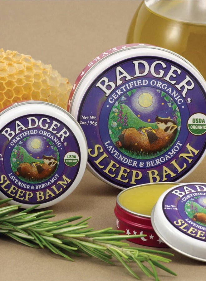 Badger Natural Sleep Balm, Lavender & Bergamot, Relaxing and Calming Balm for Children and Adults, 2 oz - Image 5