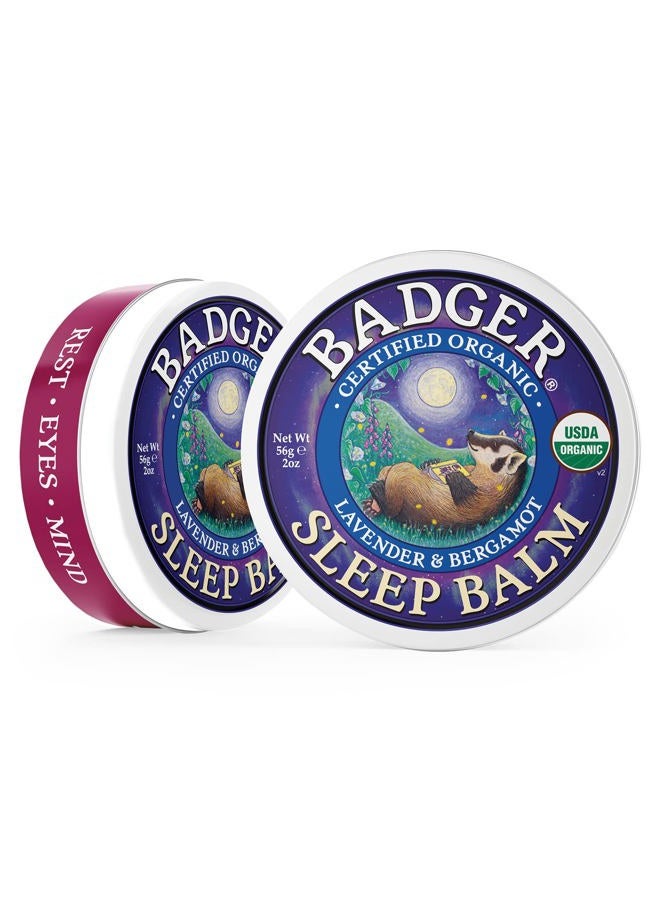 Badger Natural Sleep Balm, Lavender & Bergamot, Relaxing and Calming Balm for Children and Adults, 2 oz - Image 3