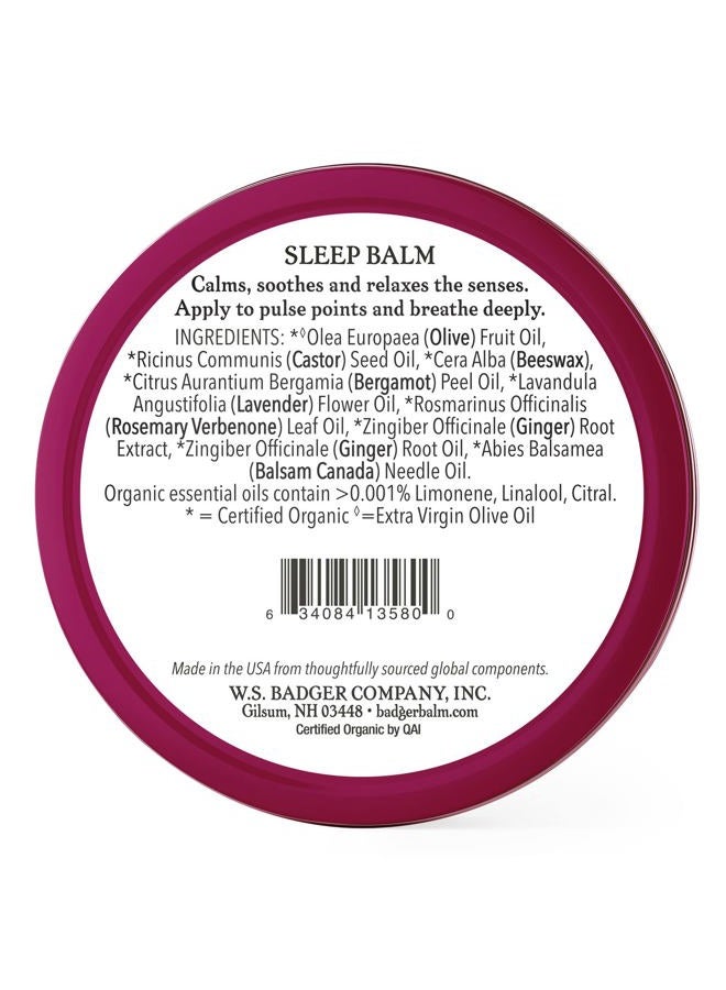 Badger Natural Sleep Balm, Lavender & Bergamot, Relaxing and Calming Balm for Children and Adults, 2 oz - Image 2